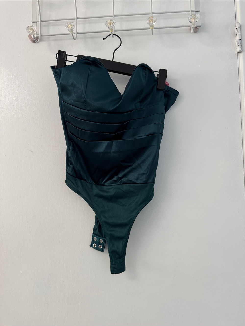 Guess Dark Teal Strapless Bodysuit